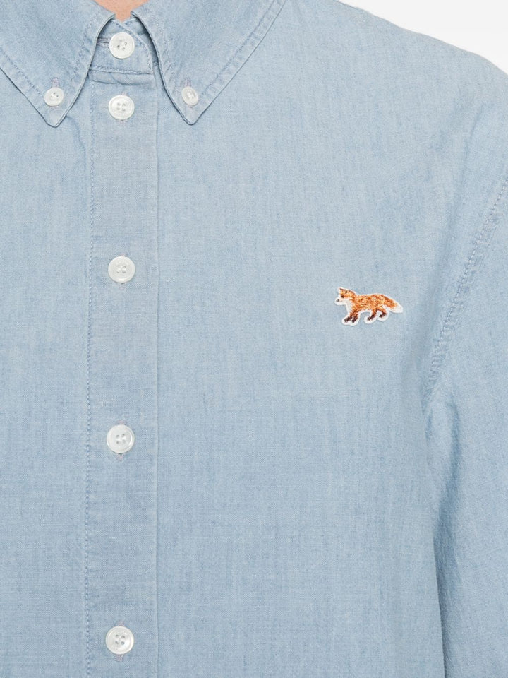 Maison Kitsune' Shirts - Blu e verdi | e5ebbe7c4b8f6d1181fadc7ad306b7af45fc3e66