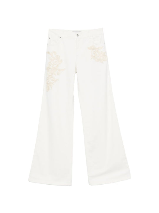 Embroidered Denim Jeans
