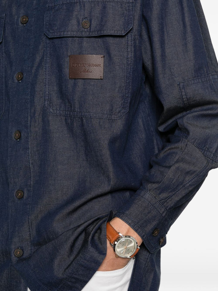 Emporio Armani Capsule Shirts - Blu e verdi | 4c1542dd4caf2326306f84702ded608b45ebfd93