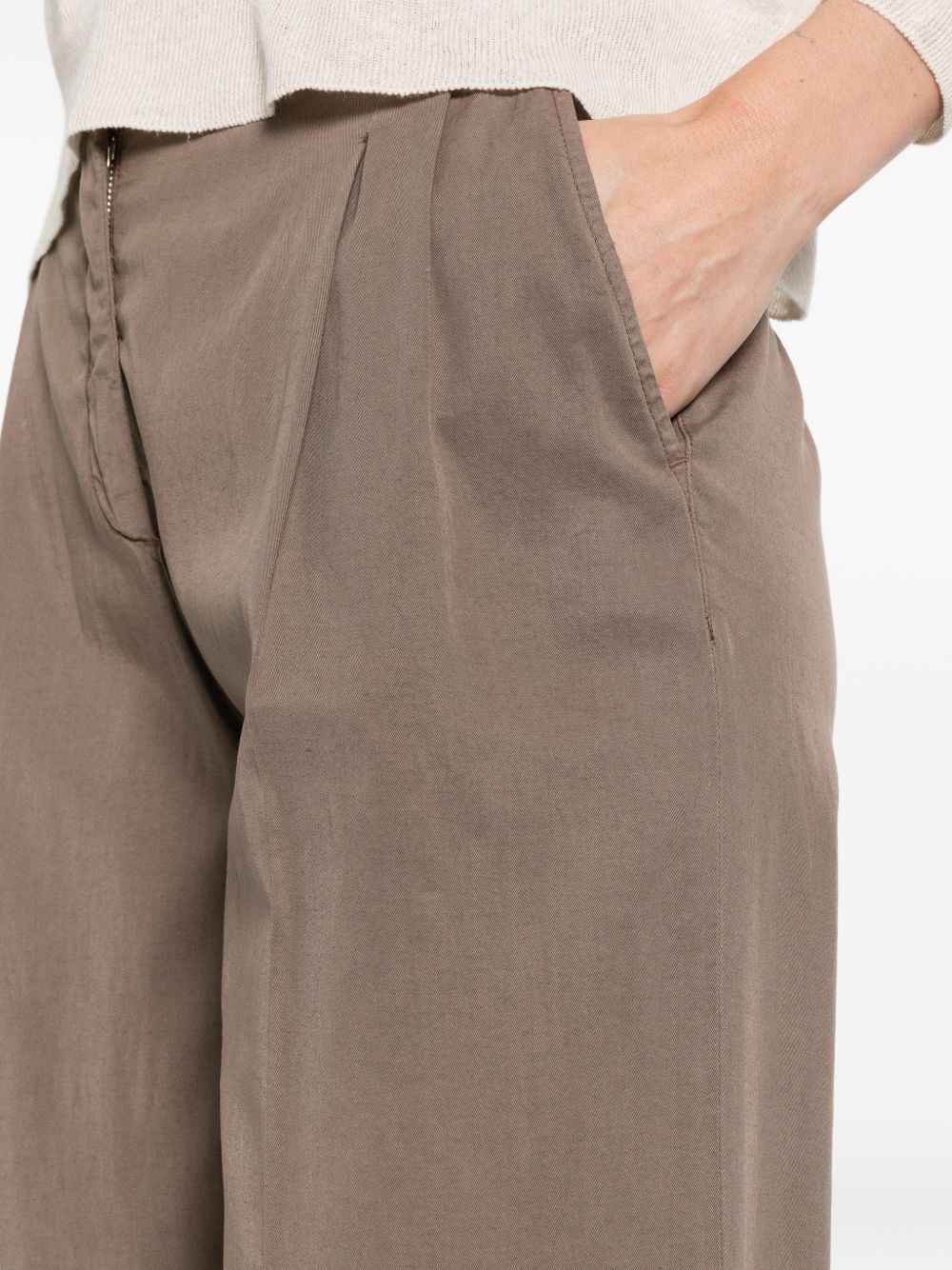 Via Masini 80 Trousers - BROWN | ffdbcb3096e11b467c68fa5bc16ade8bde8ddf68