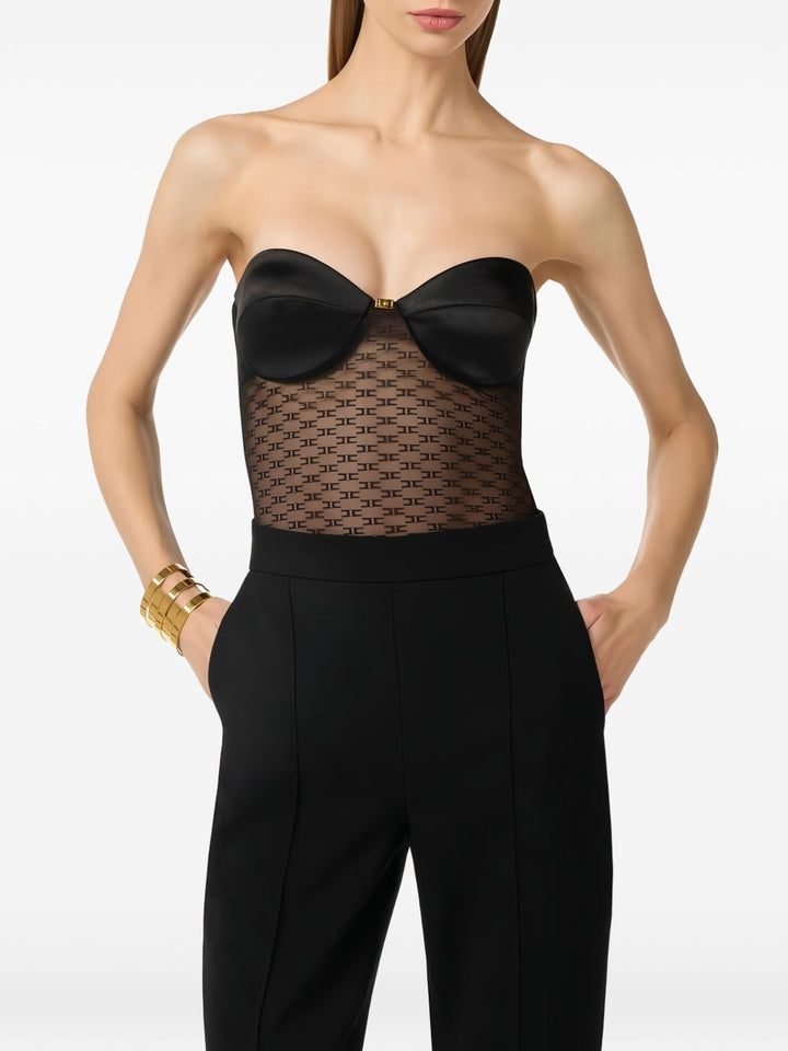 Elisabetta Franchi Top - Blacks and greys | fb1a90c9463603a21a17a4516227a29fdfb2fc59