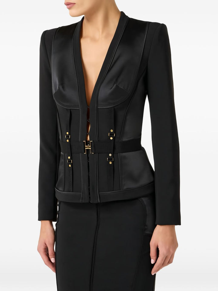 Elisabetta Franchi Jackets - BLACK | c89c20a31266a1d620cc5dd9eb2d2209c7c74b81