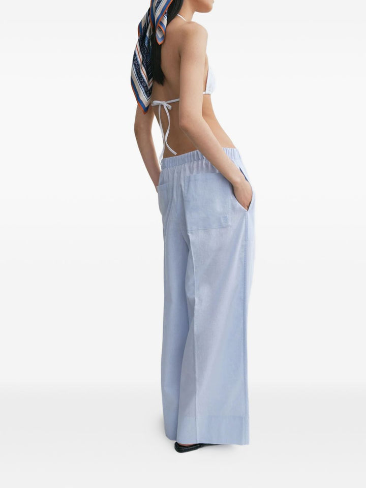 Toteme Main Trousers - Blu e verdi | 089572752b3f5a8f1796c2100ab07d2fafb32039