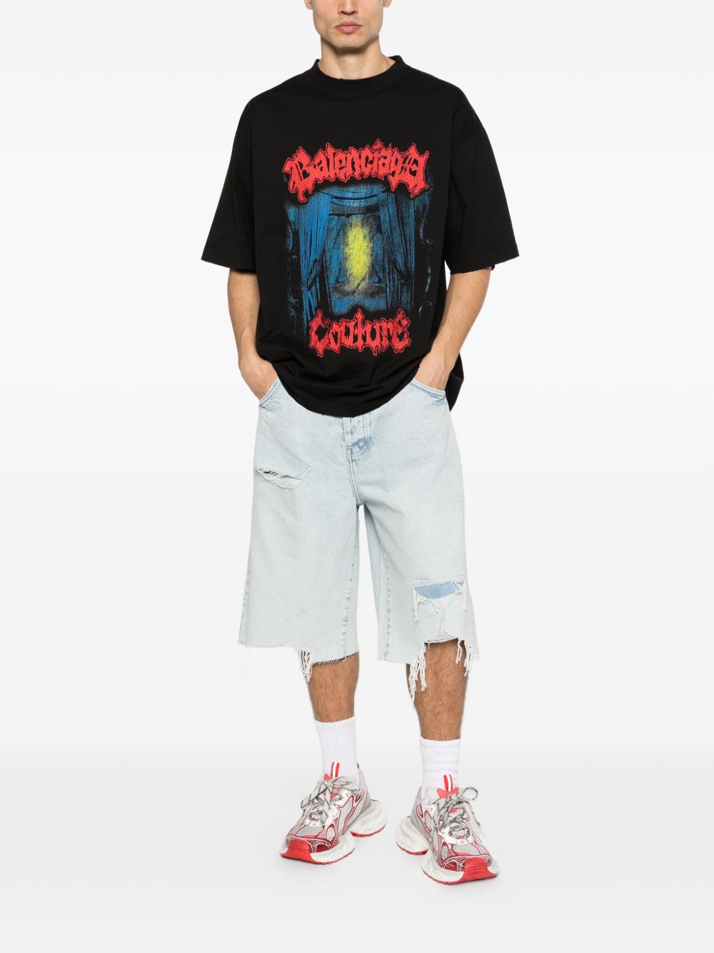 Balenciaga T-shirts and Polos - Blacks and greys | b05e09a0b73625e24487f7aa833323e927627d80