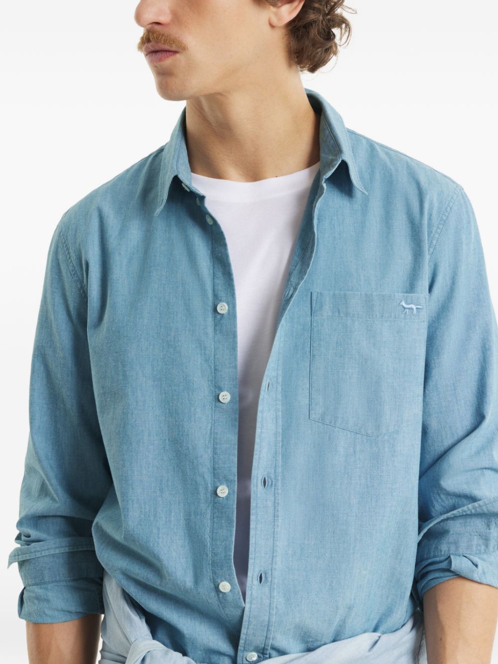 Maison Kitsune' Shirts - BLUE | e7f3b9324092a2076fd2f0606df772ad70c24be1