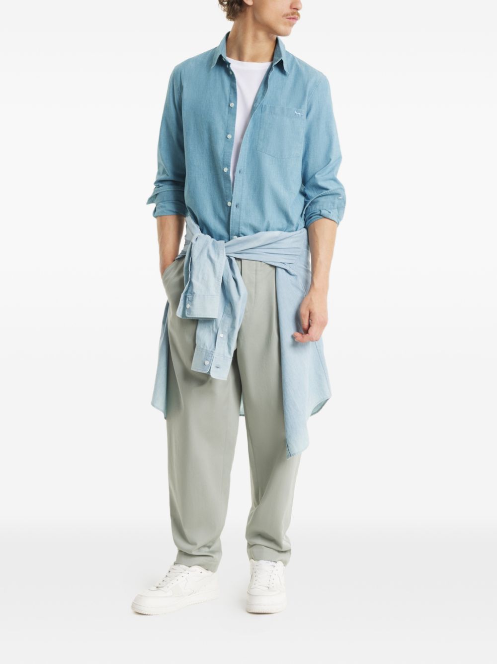 Maison Kitsune' Shirts - BLUE | b717d1914f64e3dd5320f502e006fdee4e380f89