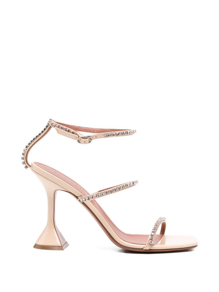 Amina Muaddi Sandals - Marroni | ad9f1dd1ace5416be332957ef5edbe662df3a9af