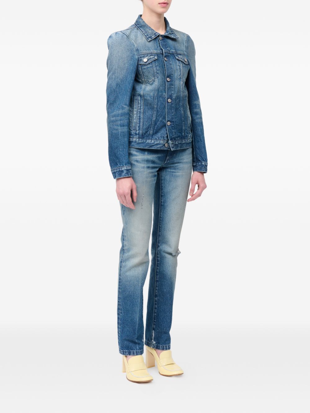 Mm6 Maison Margiela Coats - Blu e verdi | 4f9905177cec37b112623ac279a9d8108c31ec0c
