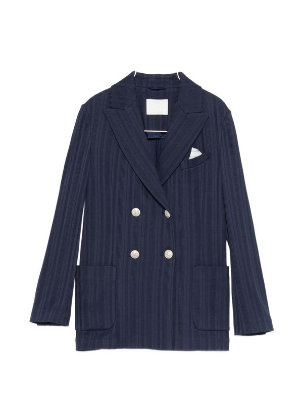 Cotton Double-Breasted Jacket
