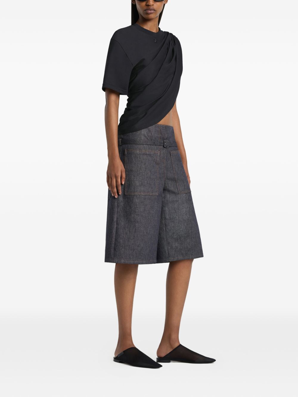 Courreges Shorts - BLUE | 20329714ac64a0030252fe684485c6630a2a530b
