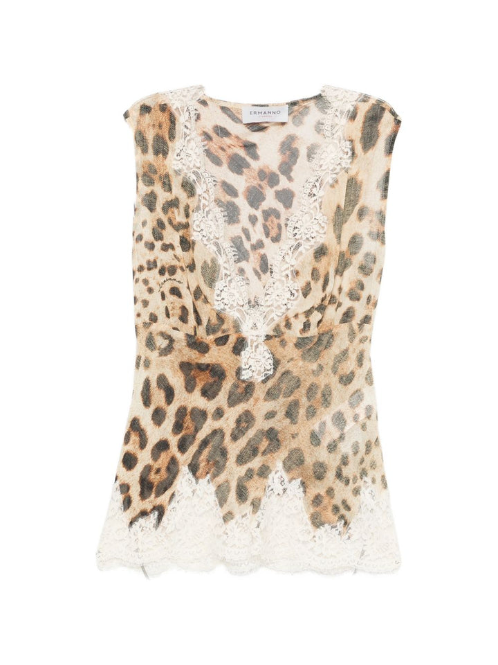 Ermanno Firenze Top - ANIMALIER | 513fc9e5750f74bd4565ecef66573e6ca5f21ddc