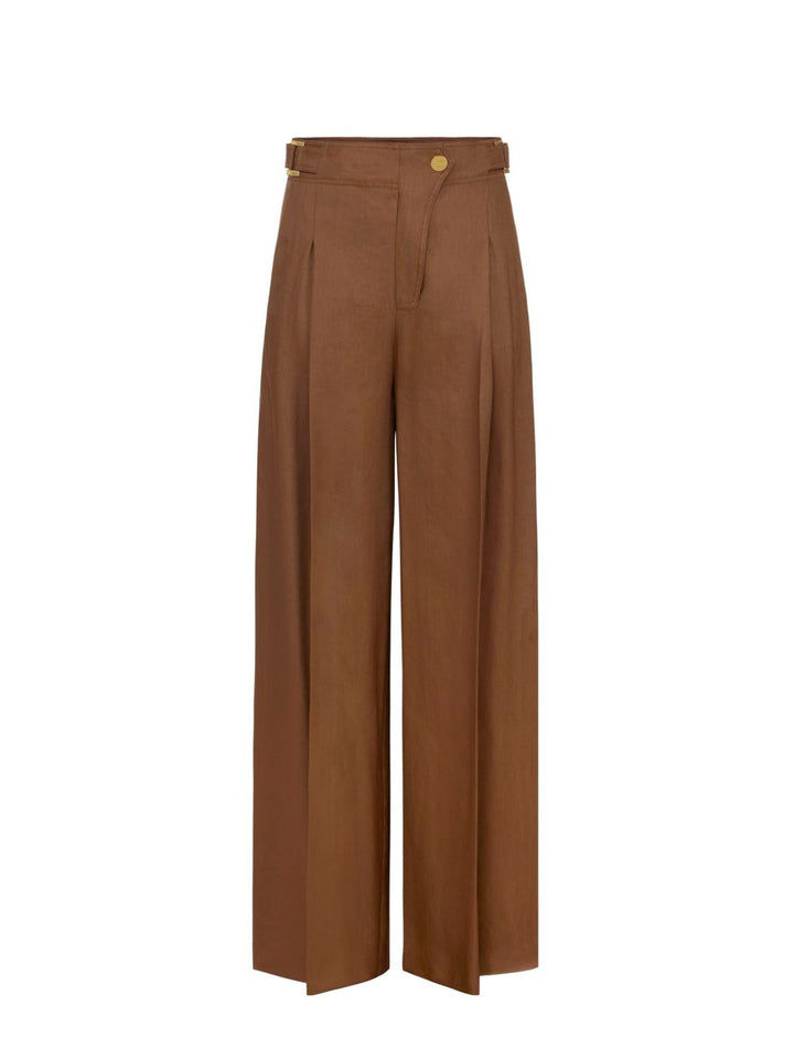 Elisabetta Franchi Trousers - BROWN | 9f3bd8a2902d2ab345863909e08c3b07a701f237