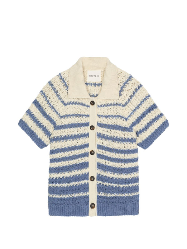 Striped Cotton Cardigan