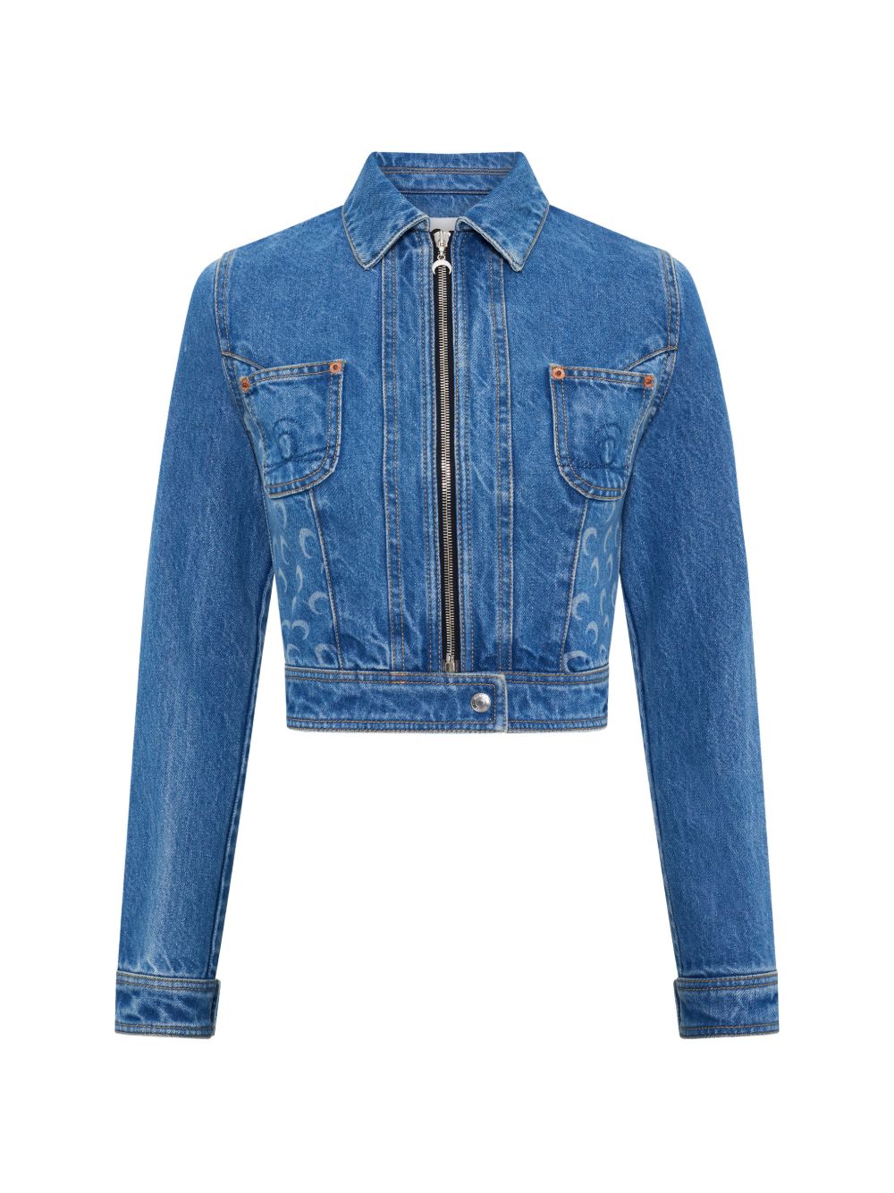 Marine Serre Coats - Blu e verdi | 68d0c0709e1ce7397257e9a2f587de19611ed99a