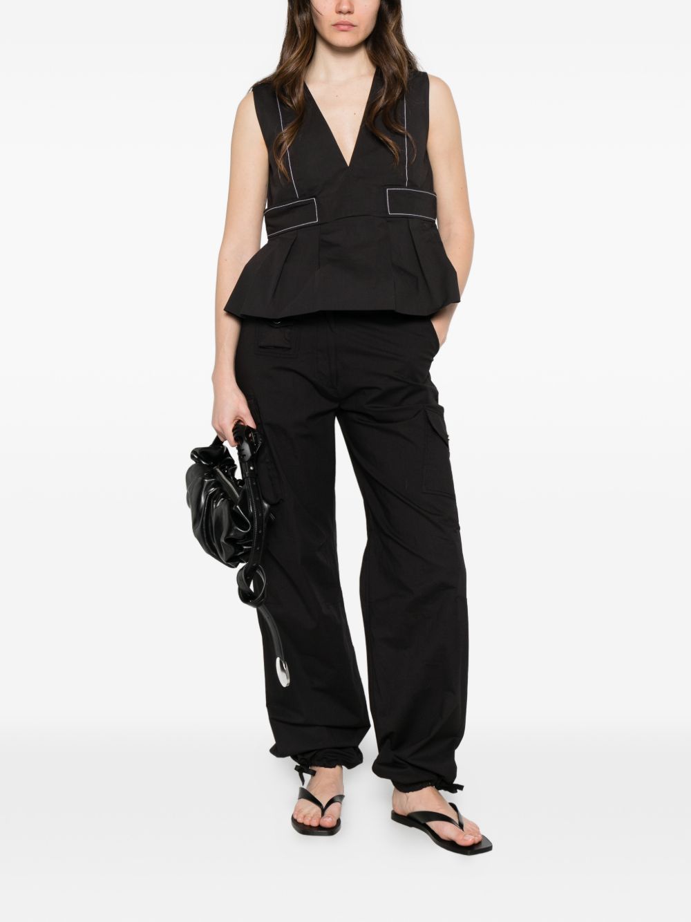 Ganni Trousers - Neri e Grigi | ca2b0afaa4add39742a25ea8b5e830058226cf08