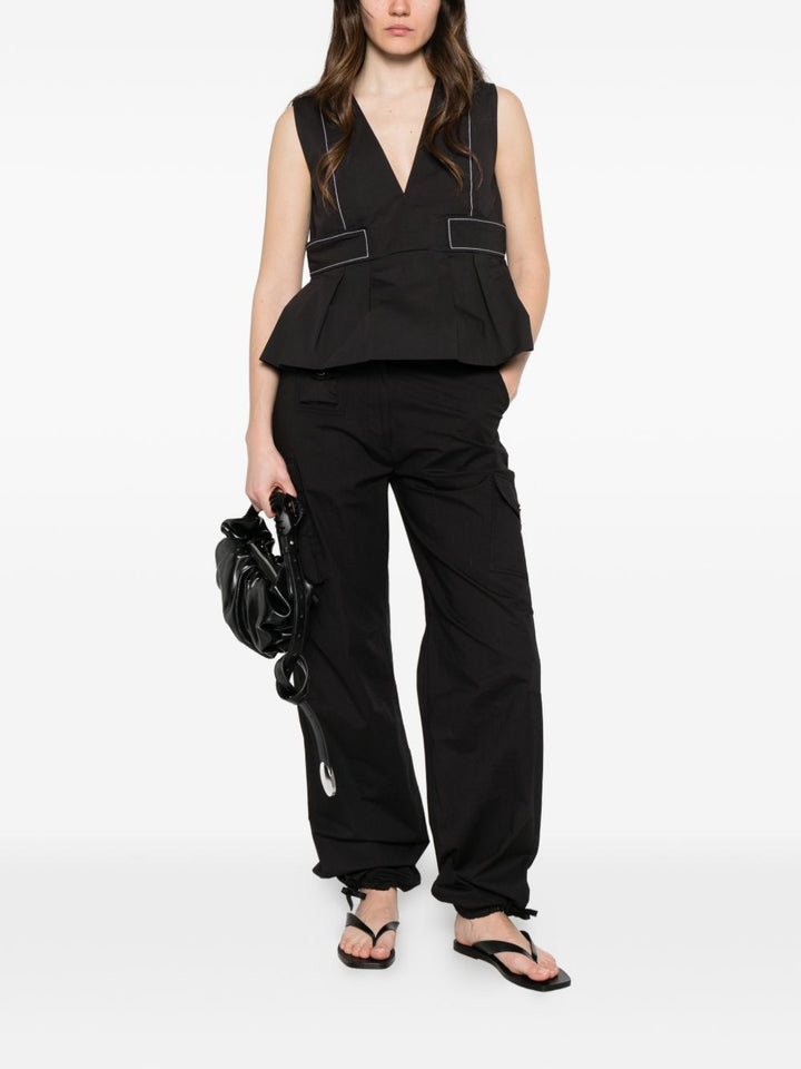 Ganni Trousers - Neri e Grigi | ca2b0afaa4add39742a25ea8b5e830058226cf08