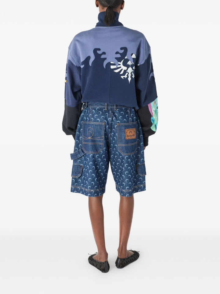 Marine Serre Shorts - BLUE | 1e829fadab9a24e44bf4238ea0c4e0177d2dcd38