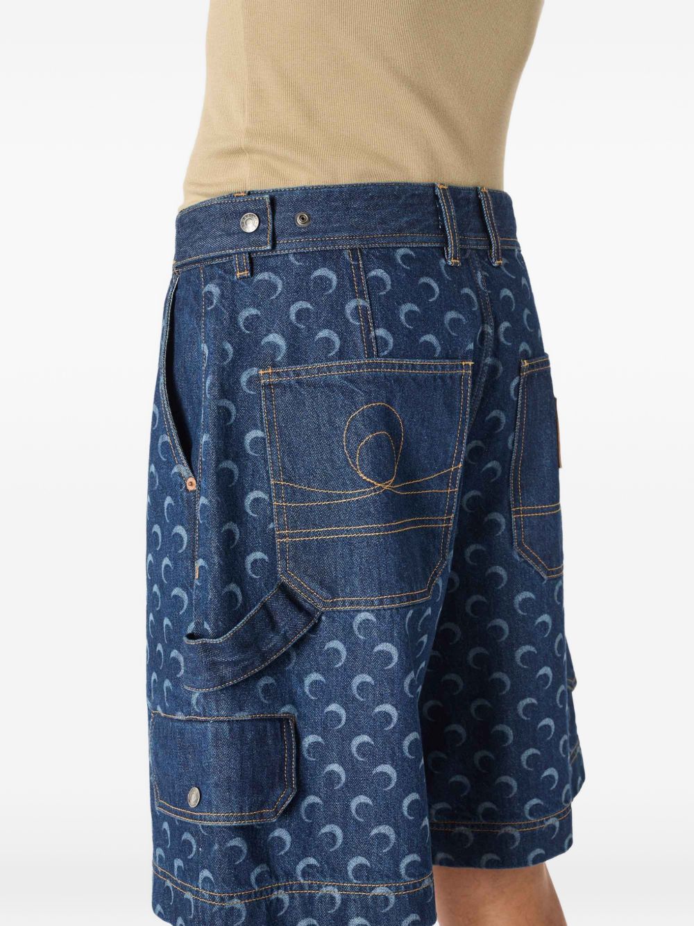 Marine Serre Shorts - BLUE | 15c718413d333ed311ce567eda5ba05d6ad47596