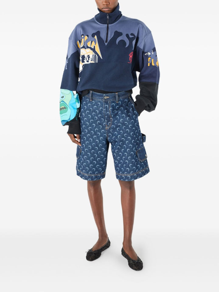 Marine Serre Shorts - BLUE | 7fb480dab80fb22bbf68a1ae4ba0945152c38c23