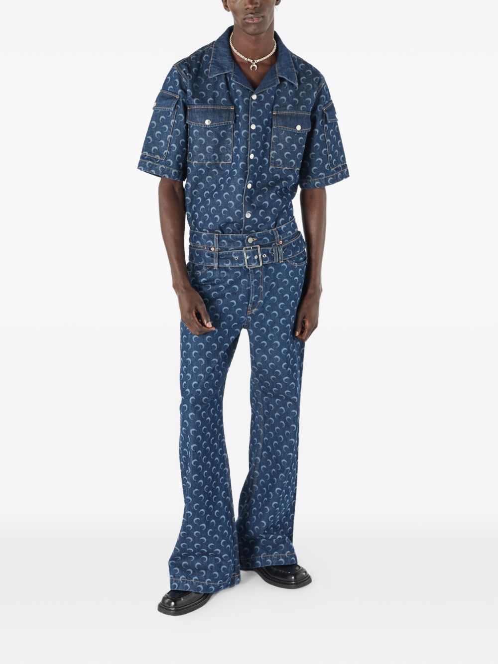 Marine Serre Shirts - BLUE | e1cbfe5d261389e87b50f5e45b1a1b4ac54b924f