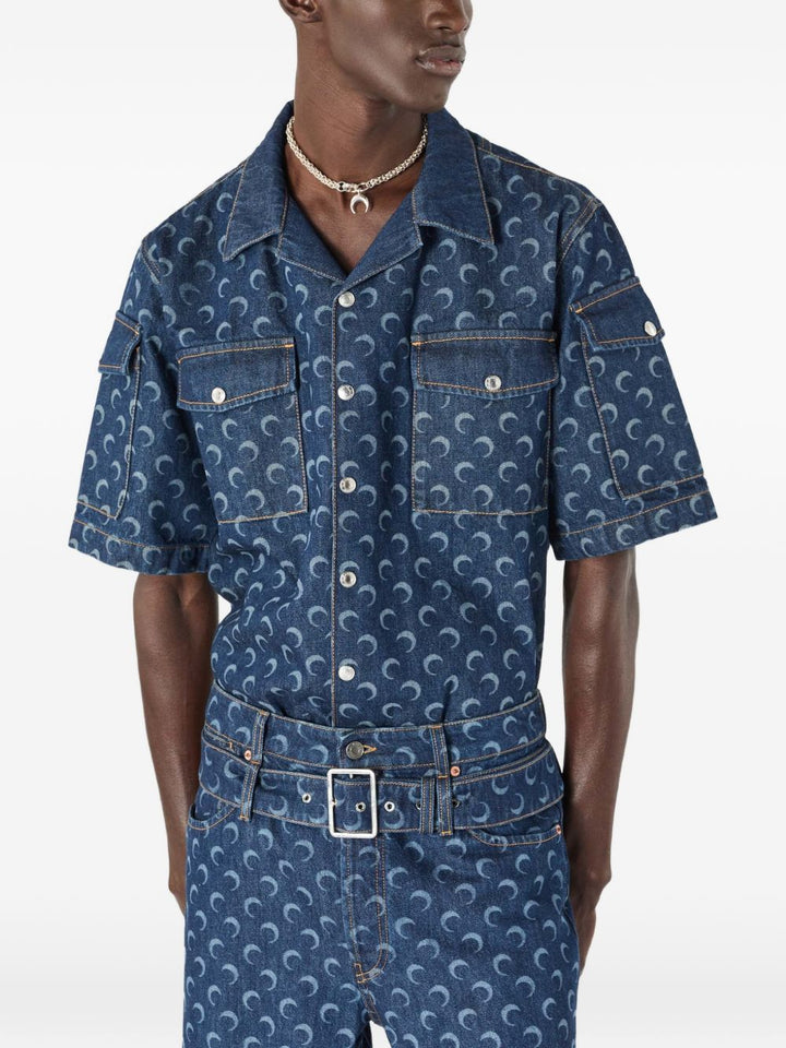 Marine Serre Shirts - BLUE | 603784463822ea06f31378b200c13f33b5e6a543