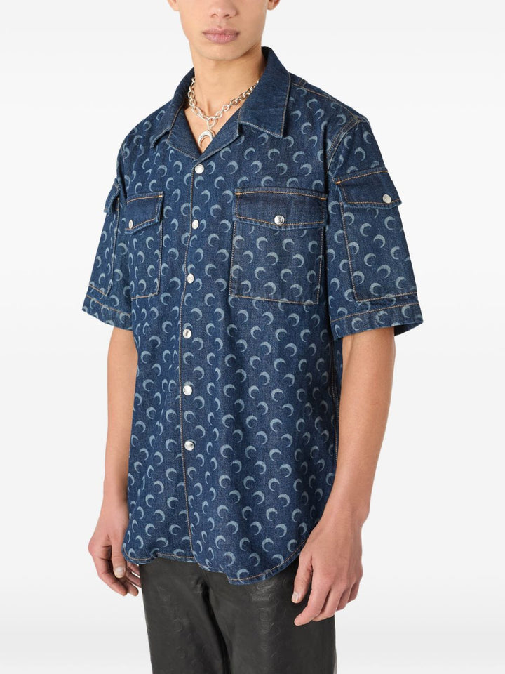 Marine Serre Shirts - BLUE | 30175c11efad0b340c3660c6668cdec7757f0eb5