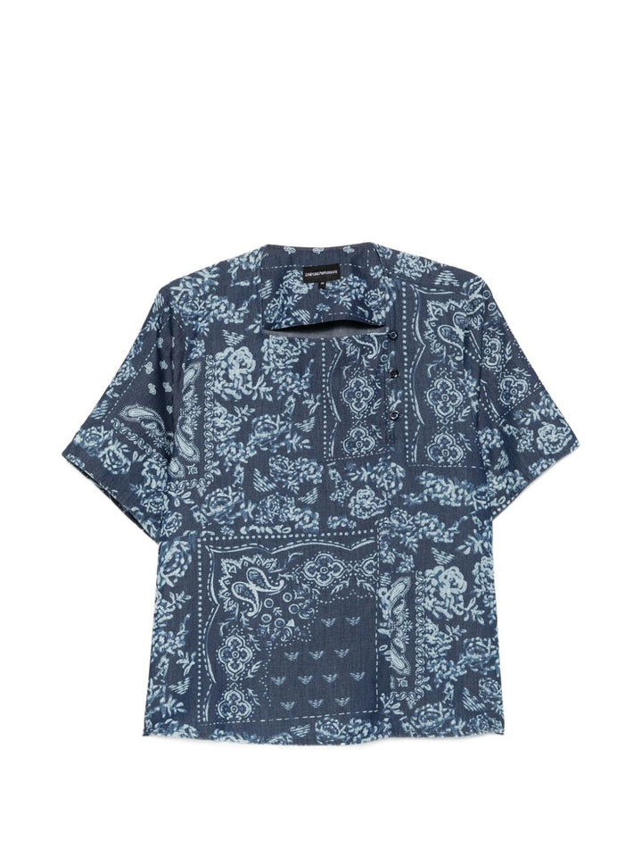 Emporio Armani T-shirts and Polos - BLUE | b30c66b0af3c0e0986d4ffe6ab7338d849de4ce0