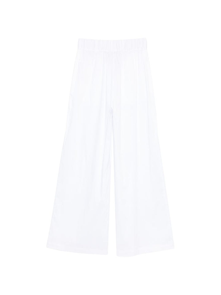 Semicouture Trousers - WHITE | 6122805e2ca1fac1ab6d846fad90059df12c2a24