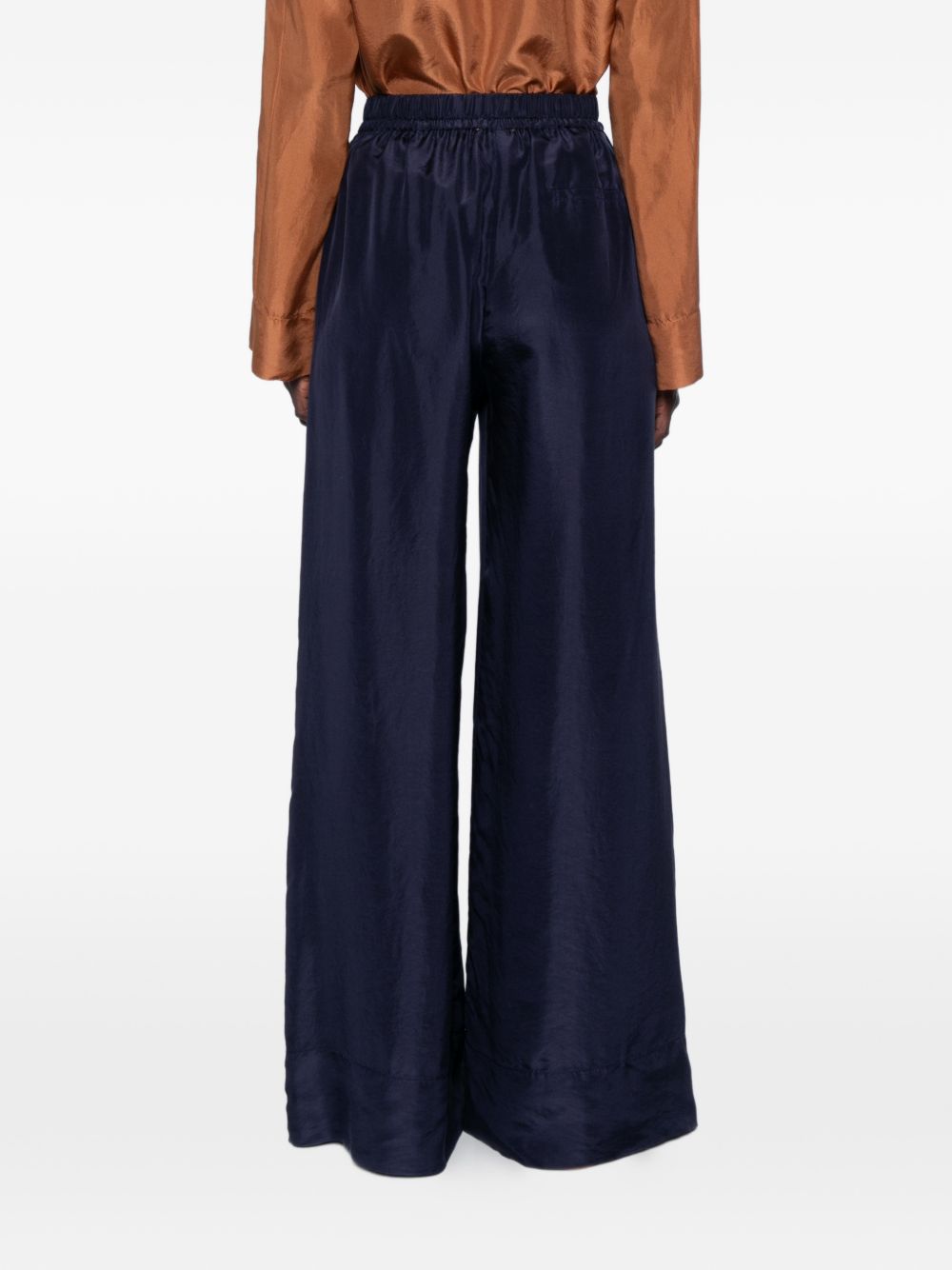 Forte Forte Trousers - Blu e verdi | 45d713f22779b0d7db3667e5c0c524ee7faf7570