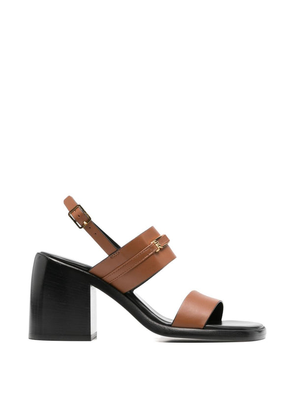 Leather Heel Sandals