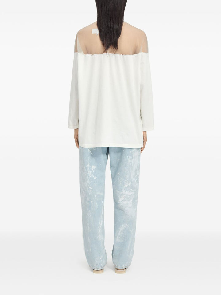 Mm6 Maison Margiela T-shirts and Polos - Chiari e Naturali | adf427a0421e4d9176cf6023c640f469e7c9eaeb