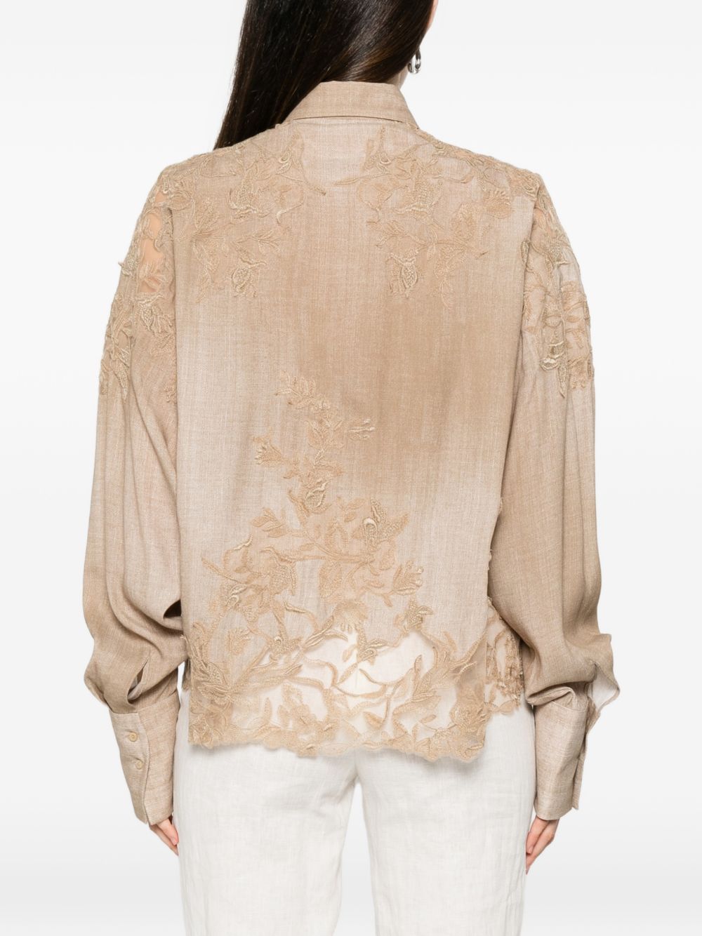 Ermanno Scervino Shirts - BROWN | 5fd0bb5b84125b23120dbe27a41ef71a6998419d