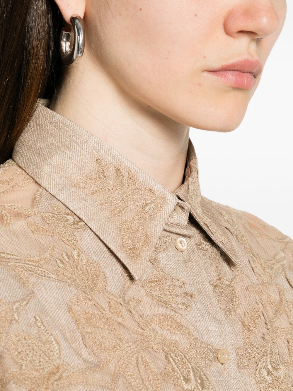 Ermanno Scervino Shirts - BROWN | b9e202bffccd3f5bbb9d6caac7db4bbba9d6ac46
