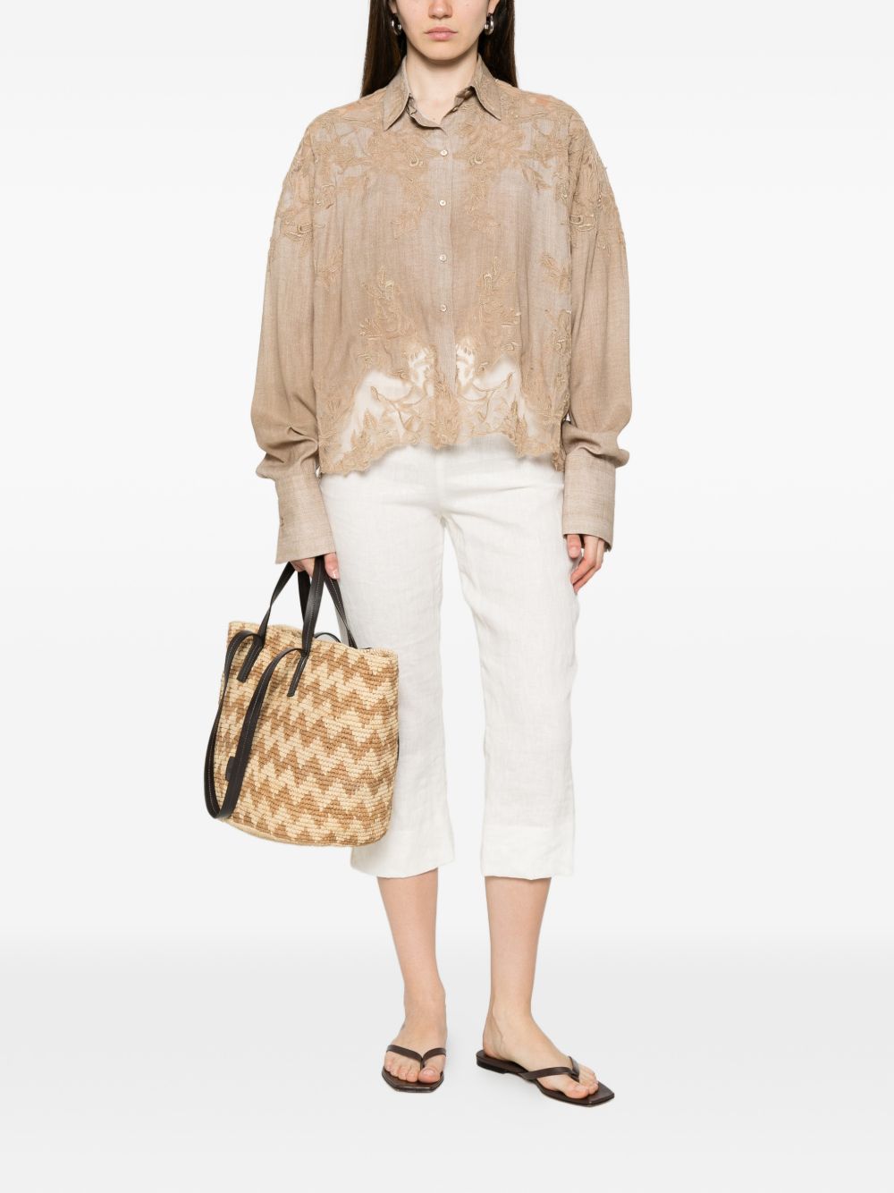 Ermanno Scervino Shirts - BROWN | 129bb0d0c43312d8cd0eab9adfd0faaffa172669