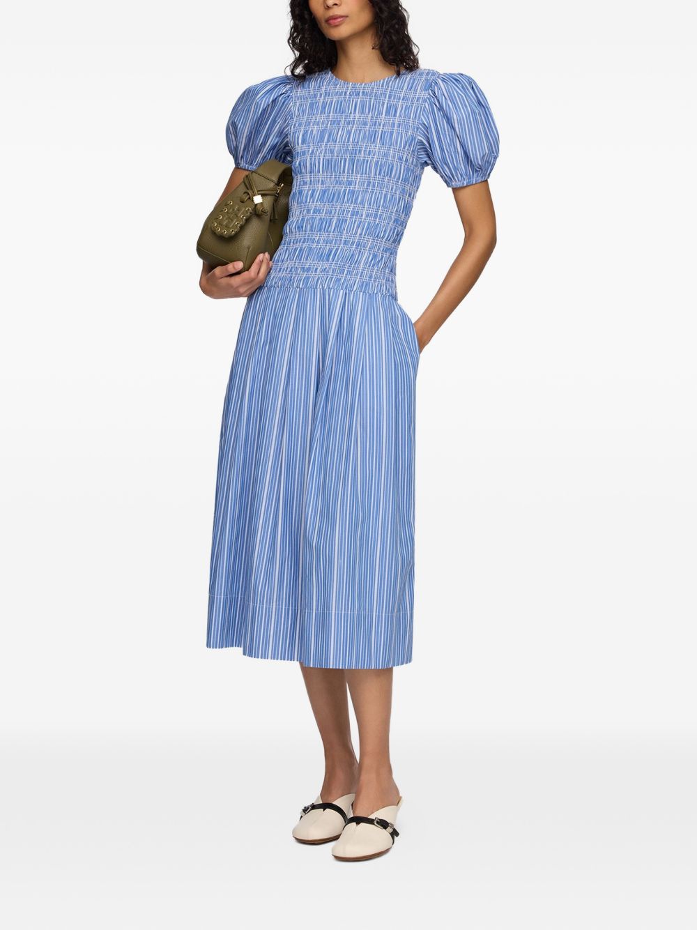 Ganni Dresses - BLUE | 8832fa24e9cdacf726361fa71ed9b58176d8a95f