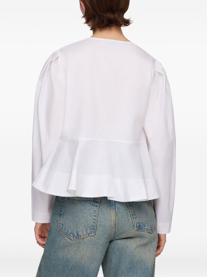 Ganni Shirts - WHITE | 48c039df41e1f10af80f60dac4efa074156b5f8d