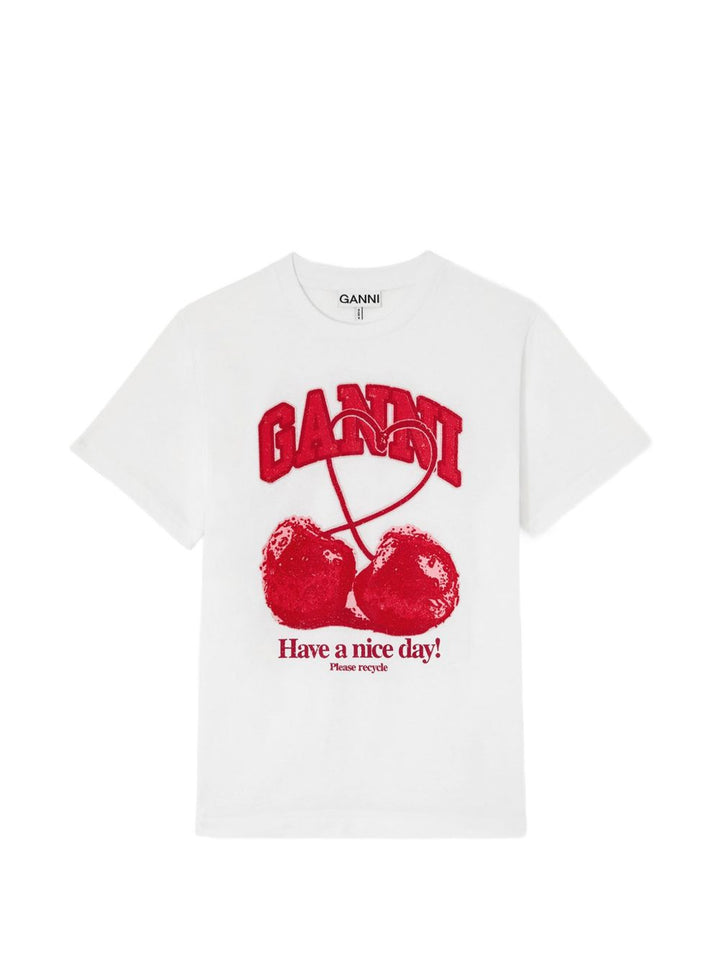 Ganni T-shirts and Polos - WHITE | e18bfebc7df685790ae03200e23cb3c01c9070e3