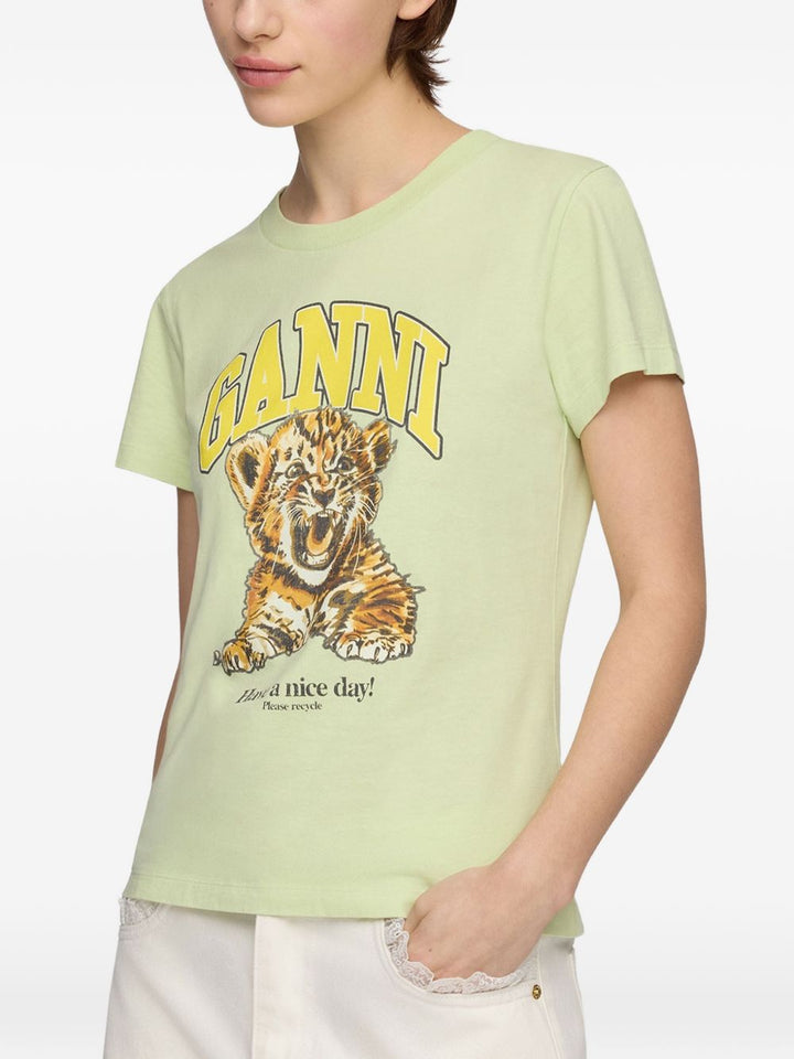 Ganni T-shirts and Polos - GREEN | dfafa86426173dfd055d4a9a9f5ca60262d00d7b