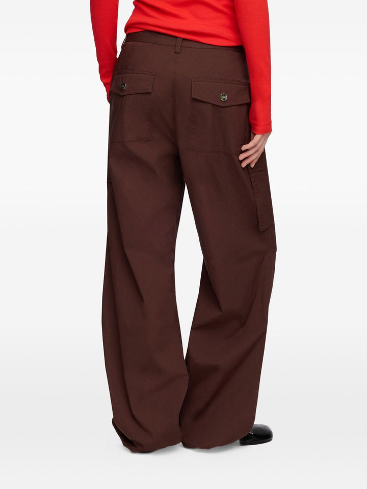Ganni Trousers - BROWN | cf235c8b06b5d856f85394d12d98aaa69e6792a2