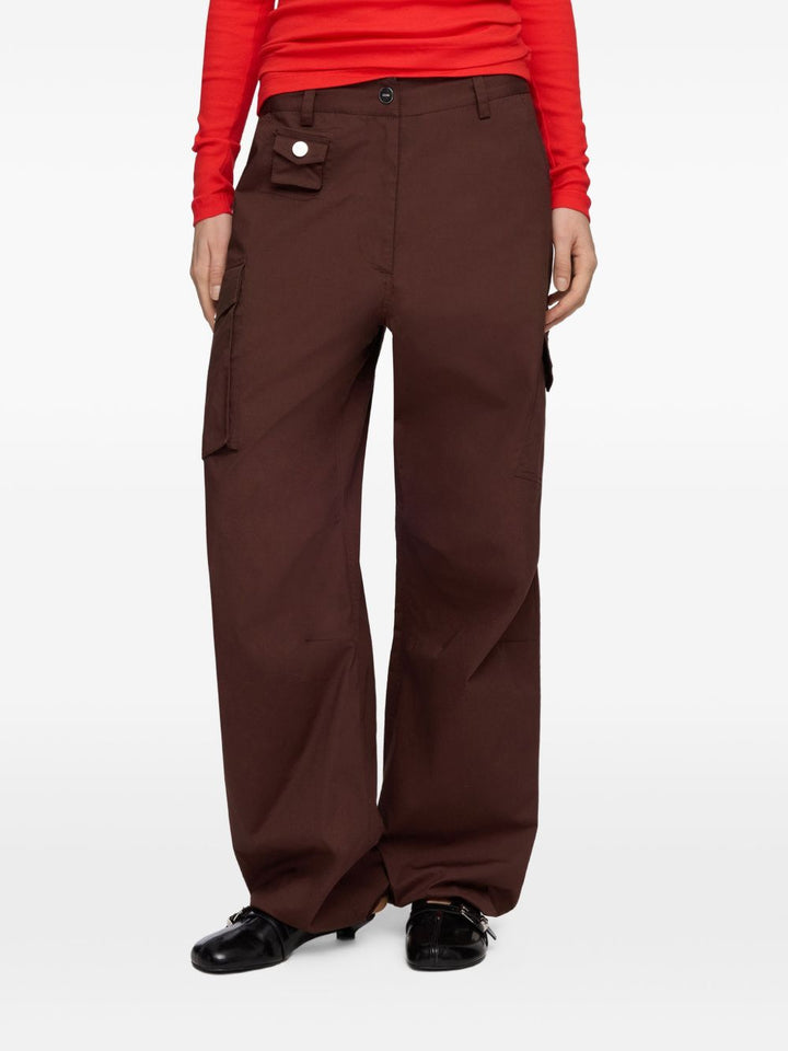 Ganni Trousers - BROWN | addb886b9bcfb977327ef89e4704d34842f9f8f4