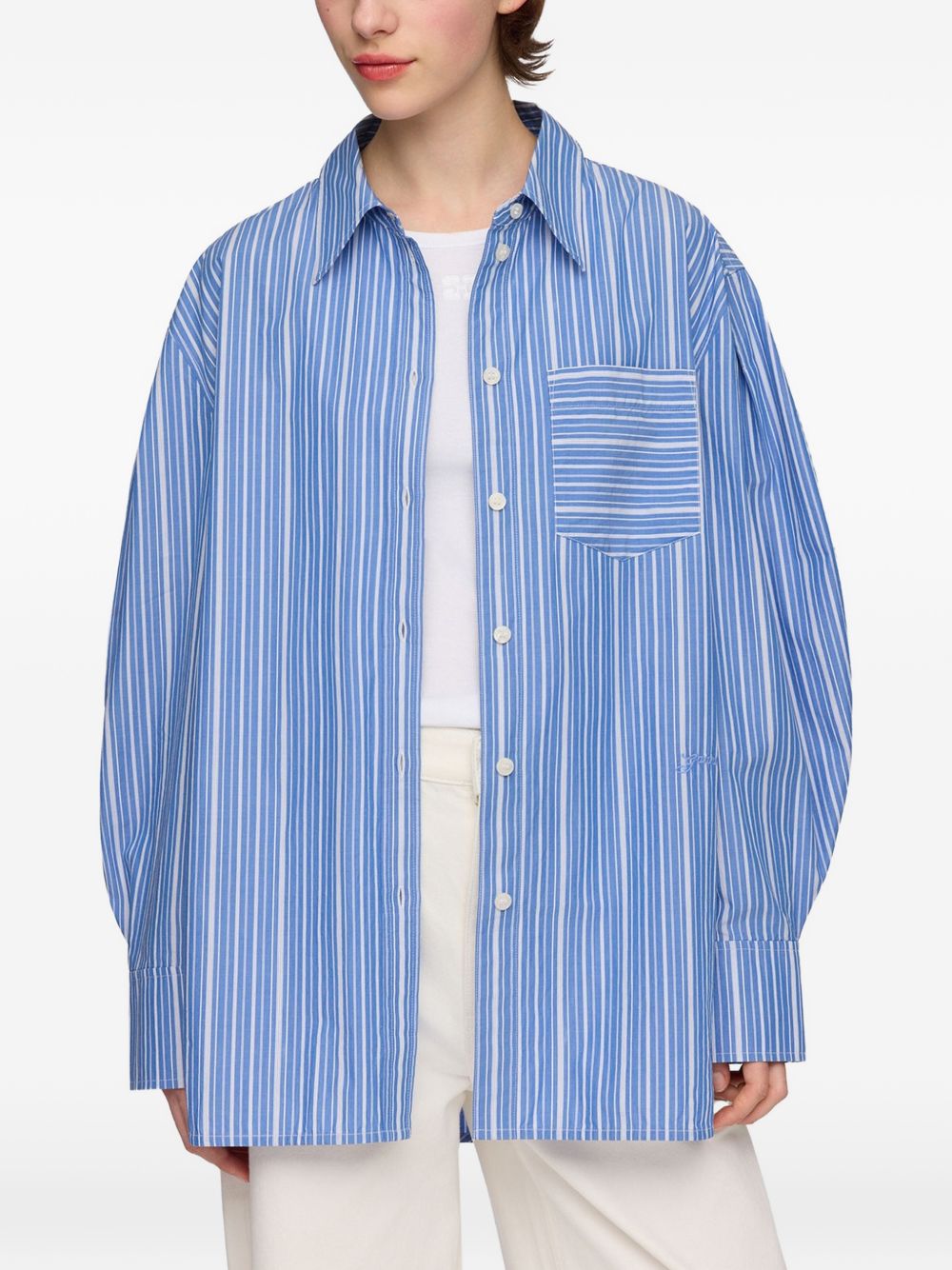 Ganni Shirts - BLUE | ac2cdbf0824d4f3a402feaea6e0f4804f65183fa