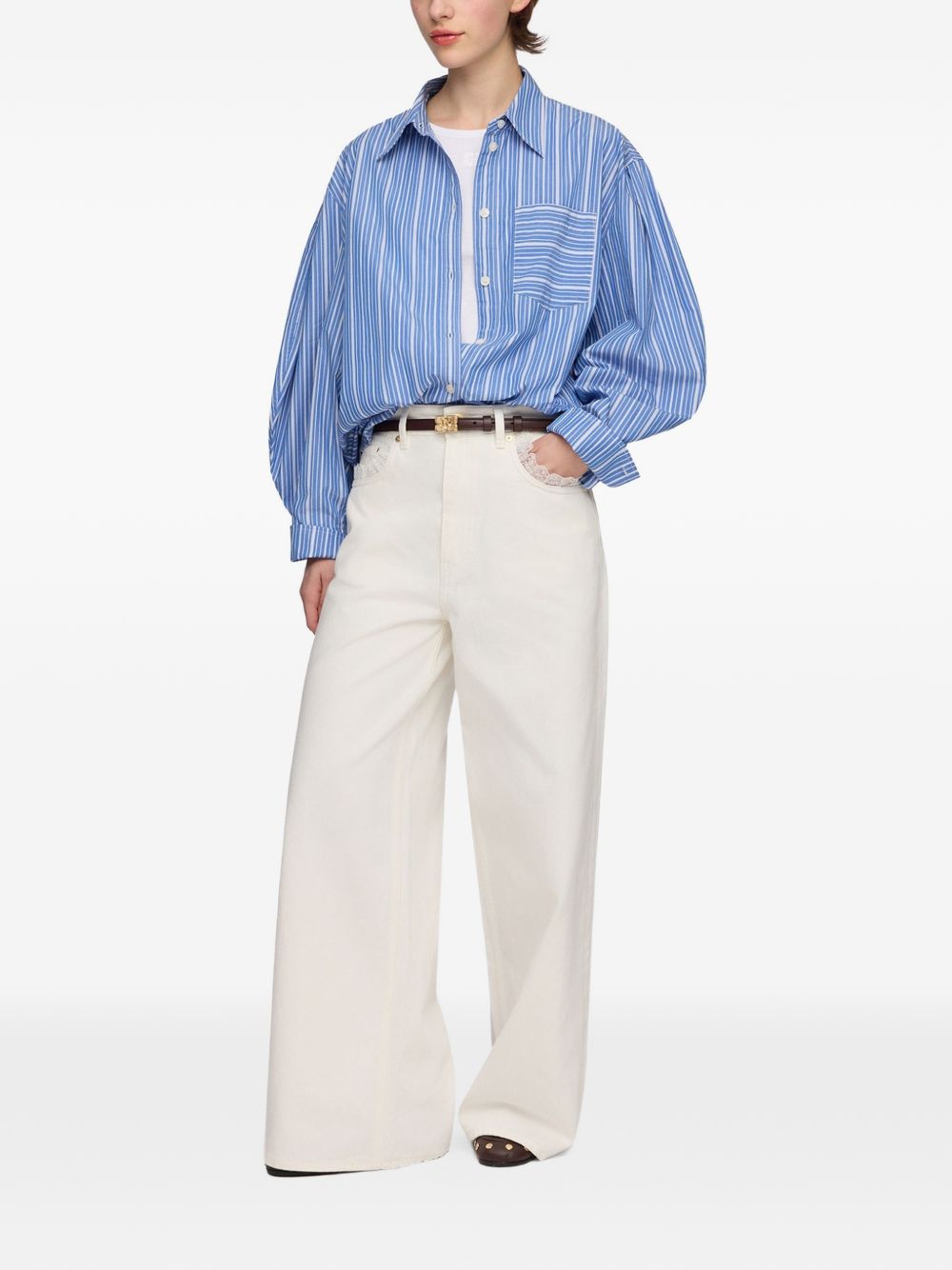 Ganni Shirts - BLUE | 0708d0f353e112963e58f701cce814db5047d23f