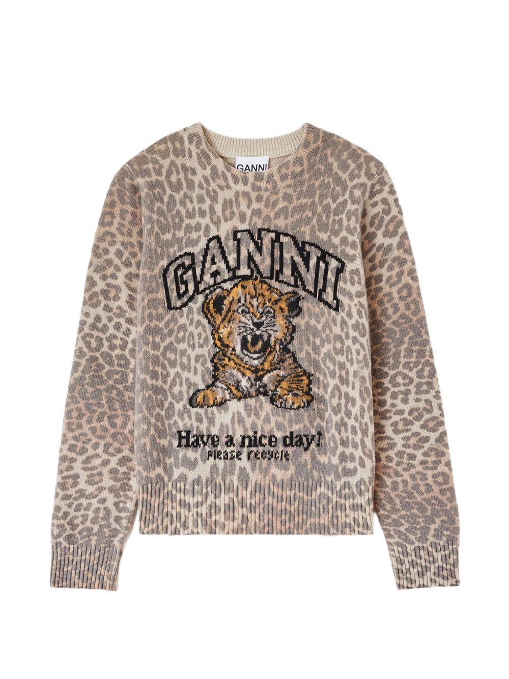 Ganni Sweaters - ANIMALIER | bc5f2c156f75a97dec38ff760bceed5b6a48e14f