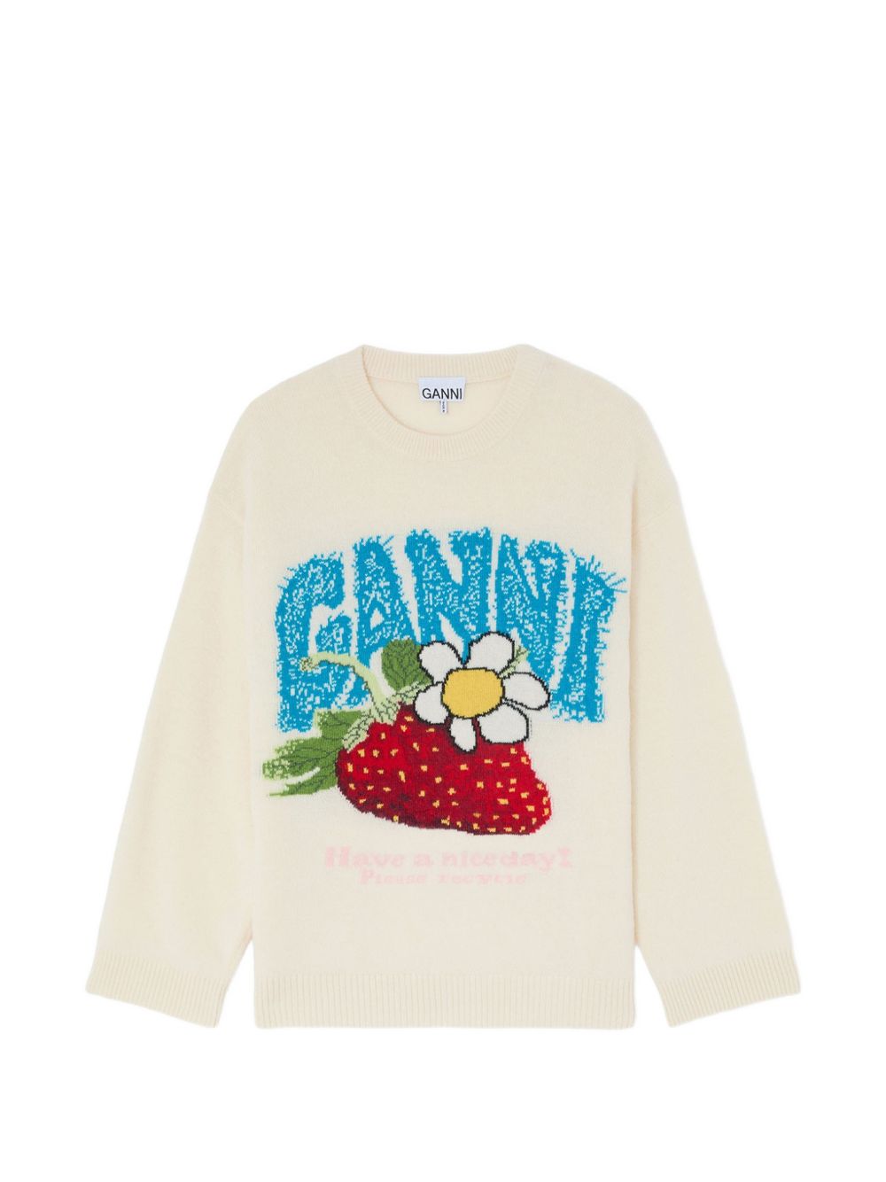 Ganni Sweaters - WHITE | 6417fbda0a933df542b861f427cacf0044c8607e