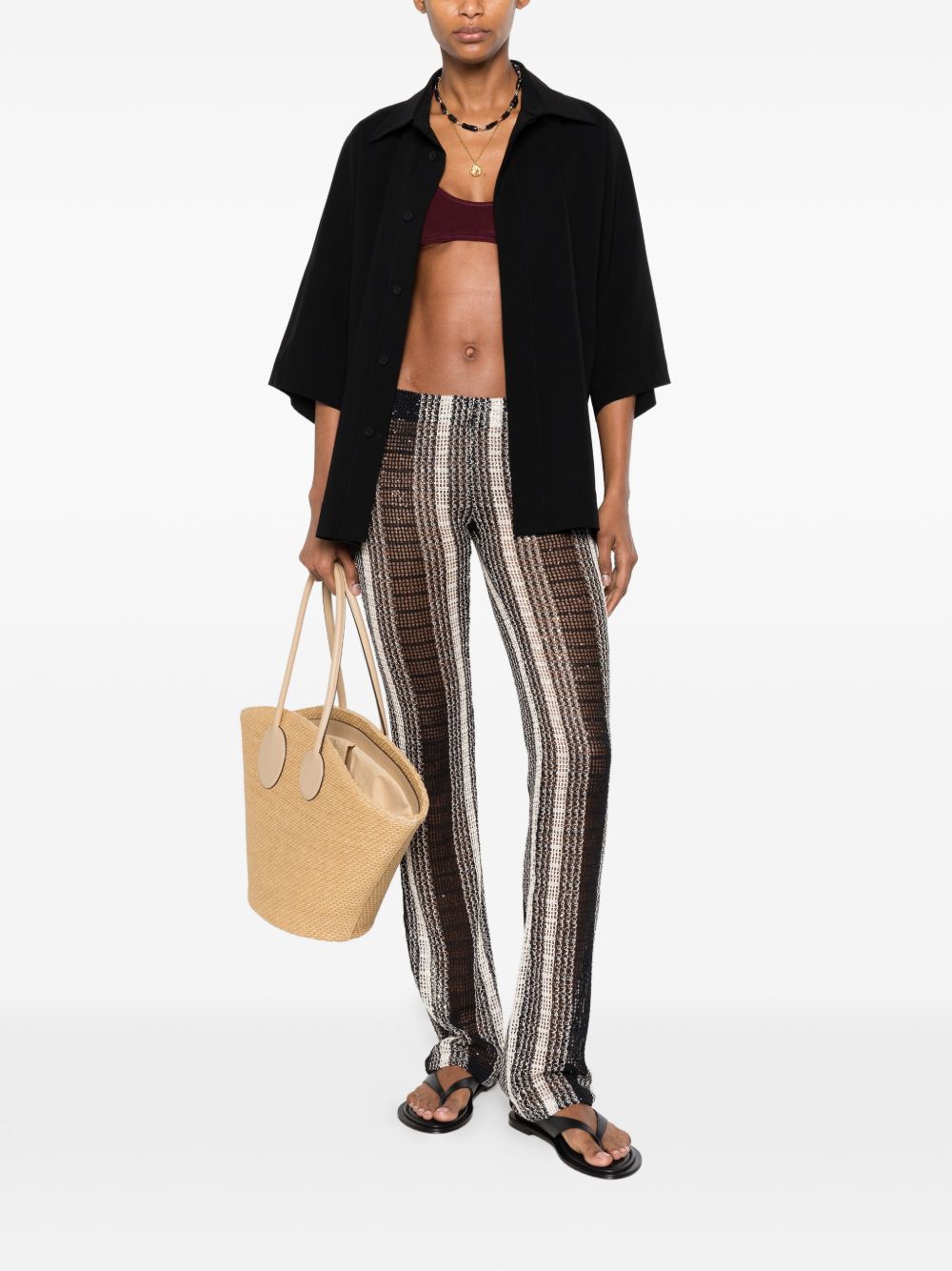 Missoni Beachwear Trousers - BLACK | c023ba31642b4ec20c3a52534342f3348980fbed
