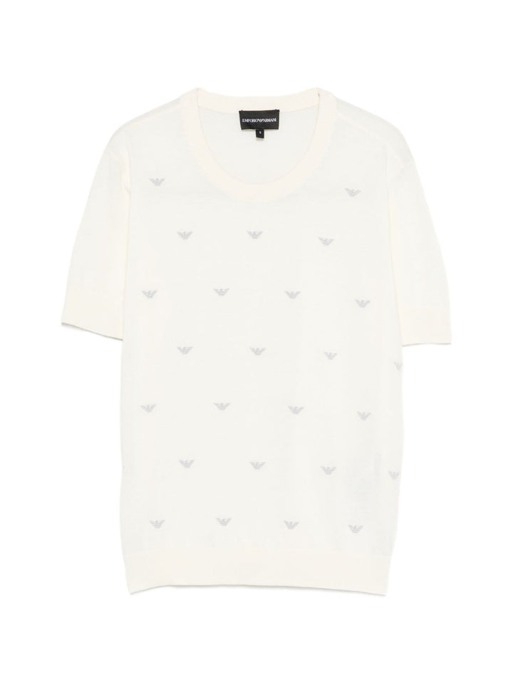 Emporio Armani Top - BEIGE | ee11c55be126b459e9675df2717cad7171e6e8ee