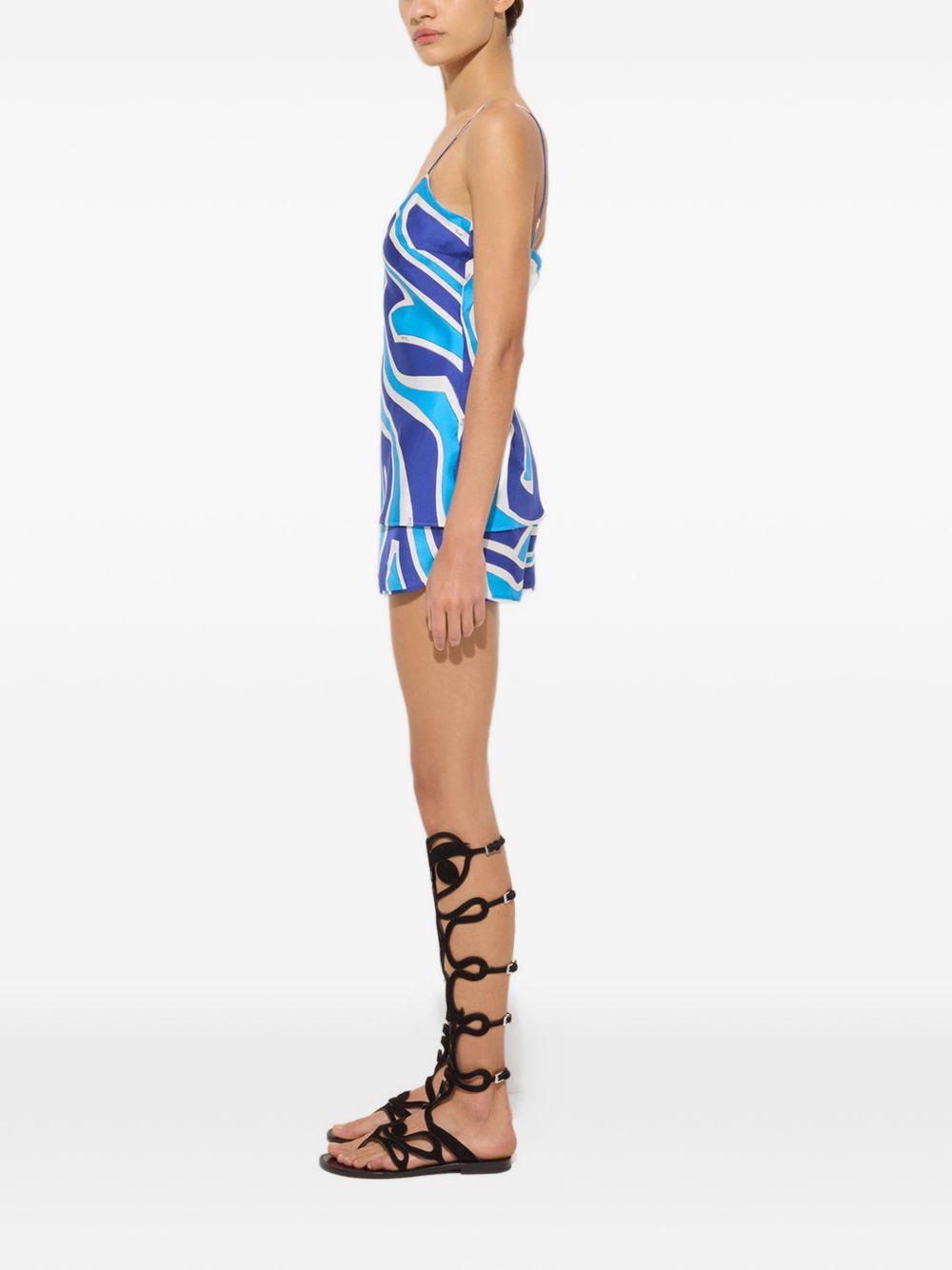 Pucci Top - Blue and green | bb0fa26910ff9d689c7bba87ea0886aa9865a969
