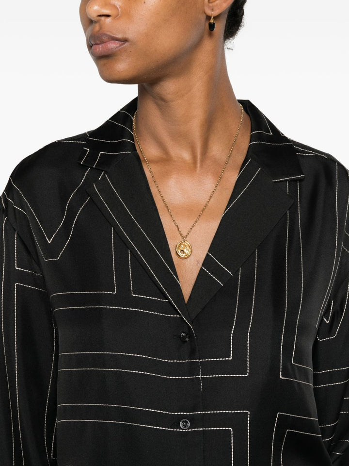 Toteme Pre Shirts - BLACK | cc8d0946a7353a5d82d9c70fe86c6a2e6af19ad5