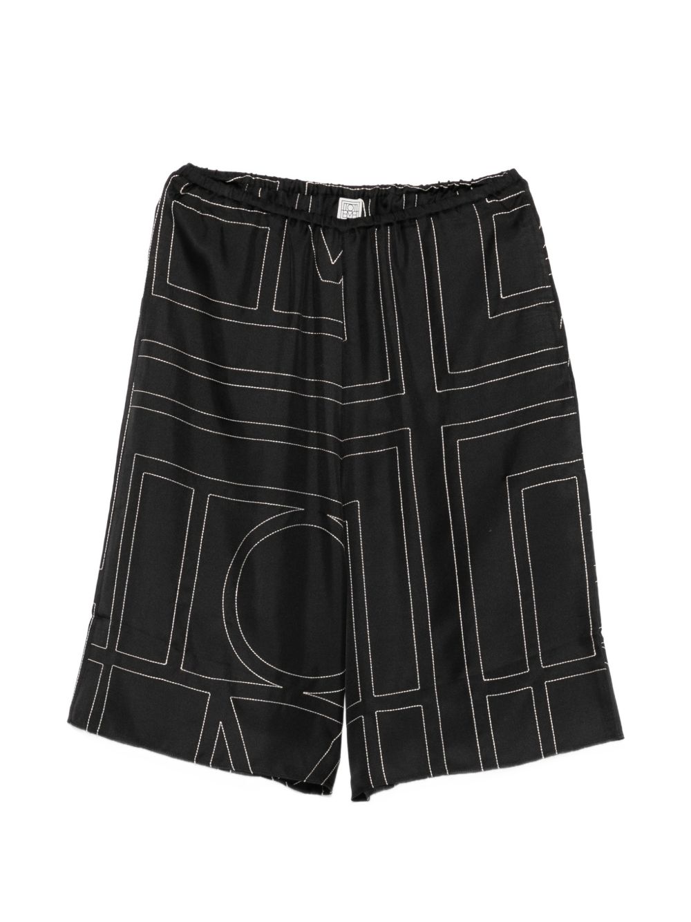 Toteme Pre Shorts - BLACK | 2ca2d4f0b6b327f9f49cc1511f6c24b671e1f593