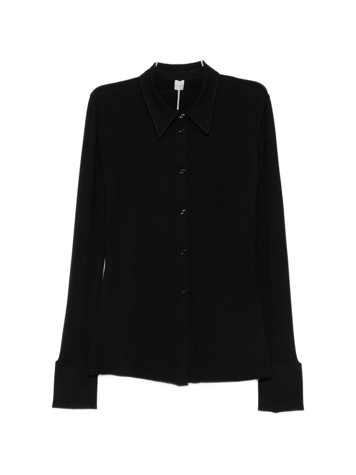 Toteme Pre Shirts - BLACK | 32b736c99d675cfec1fbb2377db22a531e6dcfea